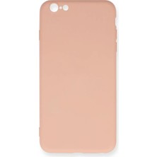 Newface Apple iPhone 6 Plus Kılıf Nano Içi Kadife Silikon - Pudra