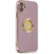 Newface Apple iPhone 12 Kılıf Store Silikon - Mor