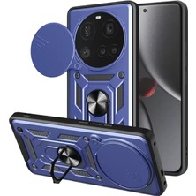Newface Xiaomi Mi 15 Ultra Kılıf Pars Lens Yüzüklü Silikon - Lacivert