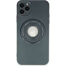 Newface Apple iPhone 12 Pro Kılıf Lukka Magneticsafe Kapak - Koyu Yeşil