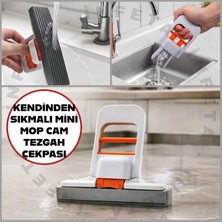 İnfeta Kendinden Sıkmalı Cam Silme ve Tezgah Üstü Mini Mop Sihirli Çekpas