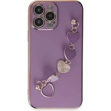 Newface Apple iPhone 14 Pro Kılıf Esila Silikon - Mor