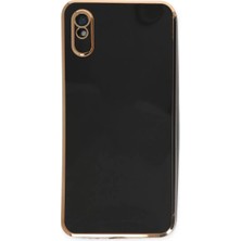 Newface Xiaomi Redmi 9A Kılıf Volet Silikon - Siyah