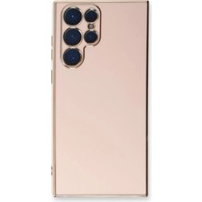 Newface Samsung Galaxy S22 Ultra Kılıf Volet Silikon - Pembe