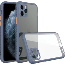 Newface Apple iPhone 11 Pro Kılıf Miami Şeffaf Silikon - Gri