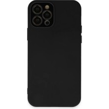 Newface Apple iPhone 12 Pro Kılıf Lansman Glass Kapak - Siyah