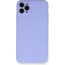 Newface Apple iPhone 11 Pro Max Kılıf Nano Içi Kadife Silikon - Lila