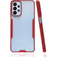 Newface Samsung Galaxy A23 4g Kılıf Platin Silikon - Kırmızı