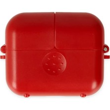 Newface Apple Airpods 3 (3.nesil) Basmalı Kılıf - Kırmızı