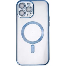 Newface Apple iPhone 14 Pro Kılıf Kross Magneticsafe Kapak - Sierra Blue