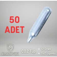 Darovik Co2 Havalı Tüp 50'li Avantaj Paket Co2 Tüpü (50 Adet)