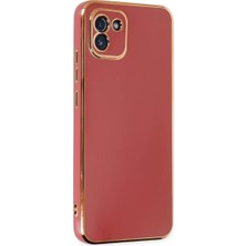 Newface Samsung Galaxy A03 Kılıf Volet Silikon - Kırmızı