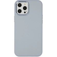Newface Apple iPhone 12 Pro Max Kılıf Asya Deri Silikon - Sierra Blue