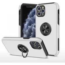 Newface Apple iPhone 11 Pro Max Kılıf Elit Yüzüklü Kapak - Gümüş