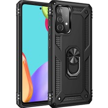 Newface Samsung Galaxy A33 5g Kılıf Sofya Yüzüklü Silikon Kapak - Siyah