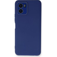 Newface Vivo Y15S Kılıf Lansman Glass Kapak - Sky Blue