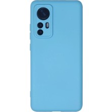 Newface Xiaomi Mi 12 Kılıf Nano Içi Kadife Silikon - Mavi