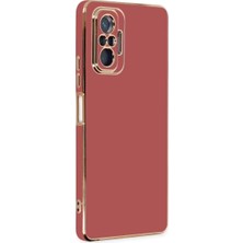 Newface Xiaomi Redmi Note 10 Pro Kılıf Volet Silikon - Kırmızı
