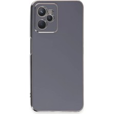 Newface Realme C35 Kılıf Volet Silikon - Mavi