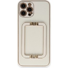 Newface Apple iPhone 12 Pro Kılıf Coco Elit Kapak - Beyaz