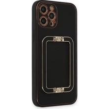 Newface Apple iPhone 12 Pro Max Kılıf Coco Elit Kapak - Siyah
