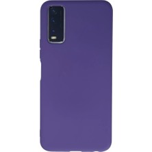 Newface Vivo Y11S Kılıf Nano Içi Kadife Silikon - Mor
