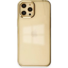 Newface Apple iPhone 12 Pro Max Kılıf Element Silikon - Gold