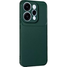 Newface Oppo Reno 15 Auto Focus Karbon Kapak - Koyu Yeşil