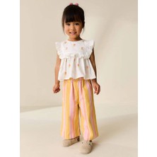 Miniko Kids Kız Çocuk Çiçek Desenli Pantolonlu Takım