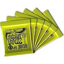 Cekar Store Ernie Ball Regular Slinky Nickel Wound Electric Guitar Strings 6 Pack - 10-46 Gauge