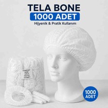 STANDART Bone Tela Bone Beyaz Lastikli Tek Kullanımlık  Bone 1000 Adet