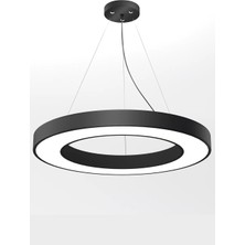 Lekoled Dekoratif Halka Armatür 40CM Beyaz Işık 6500K