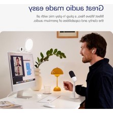 Cekar Store Wave Neo – USB Kondenser Mikrofon, Sessize Dokunun, Oyun, Akış, Toplantılar, Takımlarda Ses Kaydı/zoom/obs/twitch/youtube ve Daha Fazlası Için, Plug-'n-Play, Dizüstü Bilgisayar, Pc, Mac, Ipad,