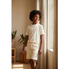 Katia & Bony Çocuk Modal Kısa Kollu Ekru T-Shirt