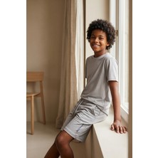 Katia & Bony Çocuk Modal Kısa Kollu Gri T-Shirt