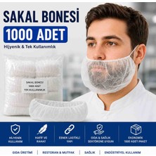 STANDART Sakal Bonesi Tek Kullanımlık Beyaz Lastikli Hijyenik Sakal Koruyucu 1000 Adet