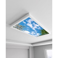 Gökyüzü Panel 60X120 106W, Sıva Üstü, Kolay Montaj LED Panel, Gökyüzü Bulutlar Tavan Armatürü