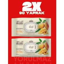 Yorulmaz Ambalaj 🥭 Fibril Tropik Mango Kokulu Islak Havlu 180 Yaprak – Ferah Koku & Ekonomik Büyük Paket