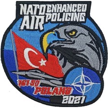 Sim Nakış Nato Air 161 Filo Nakış Işleme Arma Patch Peç 10×10 cm