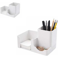 Paras Ticaret Özel Üretim 3 Bölmeli Notluk Ataşlık Kalemlik Vb. Masa Seti (Ebat: 14,6 cm x 8,4 cm x 9,9 Cm)