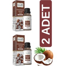 Herbality Hindistan Cevizi Yağı 20 ml 2 Adet Bakım Etkisiyle Karma Ciltler İçin Uygun