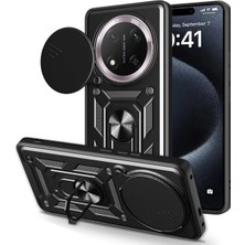 Nanospace Honor Magic 7 Lite 5g ile Uyumlu Kılıf Kamera Korumalı Zırh Tank Sürgülü Vega Kapak