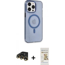 Pileli Store Pilelistore™ iPhone 14 Pro Max Kılıf Kıvılcım Asil Özel Seri - Siyah Mat Seramik Nano Ekran Koruyucu + Raze Metal Kamera Lens - Gd