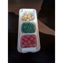 Hobby Life 3 Bölmeli Çok Amaçlı Organizer Kutu – 1.8 Litre | Şeffaf Kapaklı & Kilitli Düzenleyici Beyaz