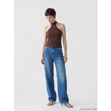 LC Waikiki Soulife Mavi Wideleg Kadın Jean Pantolon