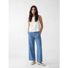 LC Waikiki Lcw Jeans Indigo Wideleg Kadın Jean Pantolon