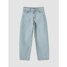 LC Waikiki Xsıde Mavi Baggy Fit Kadın Jean Pantolon