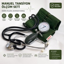 Honsun Manuel Tansiyon Aleti Seti Aneroid Sfigmomanometre - Profesyonel Ölçüm Cihazı