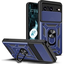 Nanospace Google Pixel 8 Pro ile Uyumlu Kılıf Kamera Korumalı Zırh Tank Sürgülü Vega Kapak