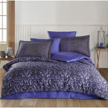 Mulvxurg  URG02  Çift Kişilik Saten Nevresim Gris Lila (Mulvix)